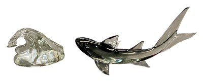 Lot 563 - A large glass sculpture in the form of a...
