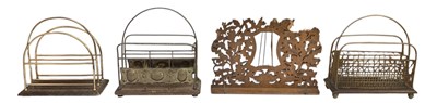 Lot 355 - An early 20th century Art Nouveau brass...
