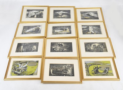 Lot 573 - AFTER JOHN PIPER; six coloured prints, Tallard...