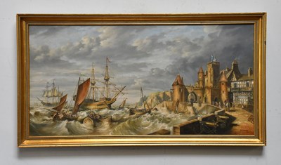 Lot 482 - J L CHAPMAN (20th century); oil on canvas,...