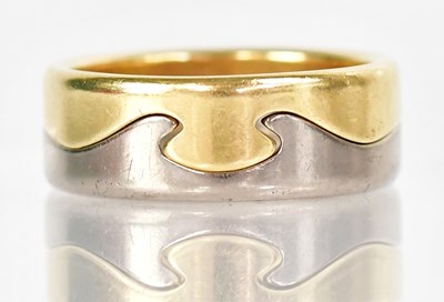Lot 1303 - GEORG JENSEN; an 18ct yellow and white gold...