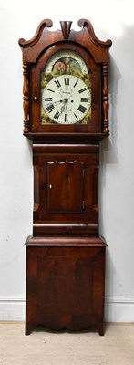 Lot 2350 - A 19th century mahogany cased longcase clock,...