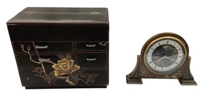 Lot 677 - A modern Japanese black lacquered tabletop...