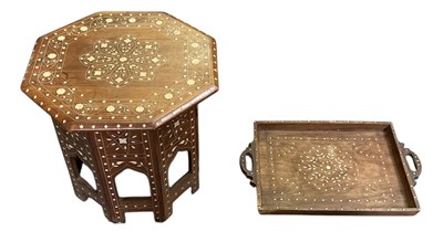 Lot 50 - A modern Eastern style octagonal inlaid...