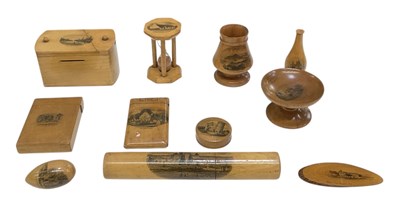 Lot 353 - MAUCHLINE WARE; an assortment of items...
