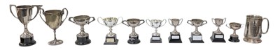 Lot 1016 - A collection of ten assorted silver plated...
