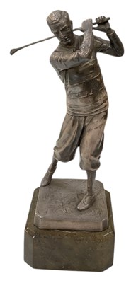 Lot 691 - WILHELM ZWICK (1839-1916); a spelter figure of...