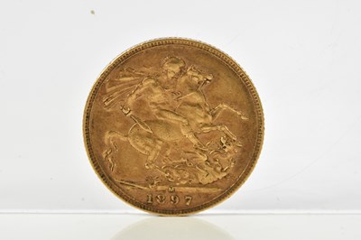 Lot 2484 - A Victorian full sovereign, 1897, old head.