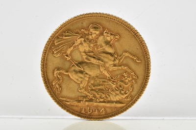 Lot 2485 - A George V full sovereign, 1914.