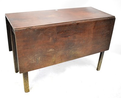 Lot 13 - A 19th century mahogany drop-leaf supper table,...