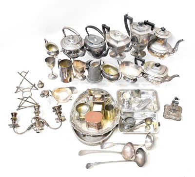 Lot 796 - A quantity of silver-plated wares, including...