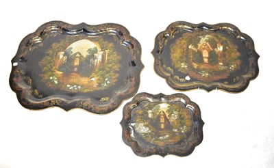 Lot 637 - A set of three Victorian graduated...