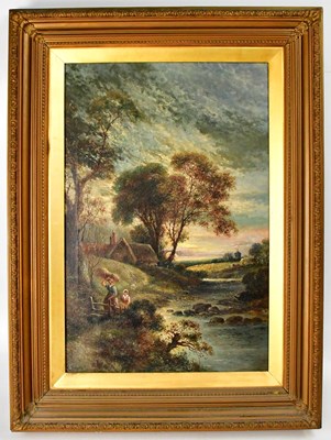 Lot 760 - E. BROWN (late 19th/early 20th century); oil...