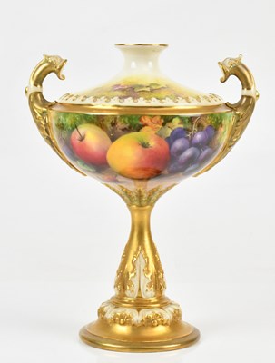 Lot 179 - THOMAS LOCKYER FOR ROYAL WORCESTER; a hand...
