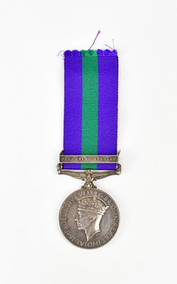 Lot 443 - A George VI General Service Medal with...
