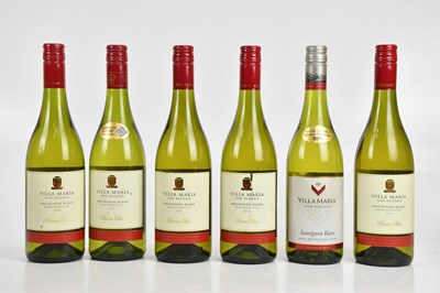 Lot 387 - WHITE WINE; six bottles of Villa Maria New...