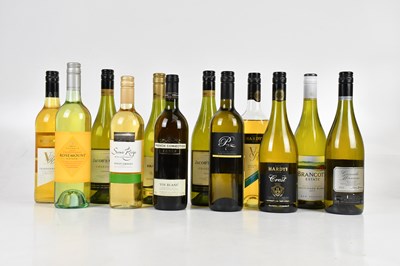Lot 381 - WHITE WINE; twelve mixed bottles of white wine,...