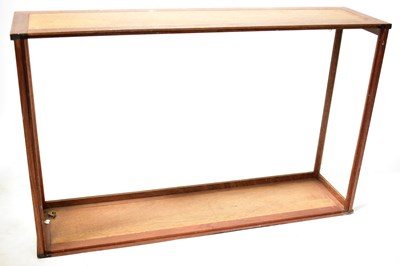 Lot 680 - A glazed mahogany taxidermy case (lacking...