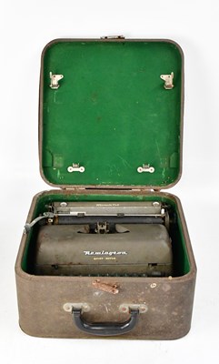 Lot 595 - REMINGTON; a vintage 'Quiet-Riter' typewriter...