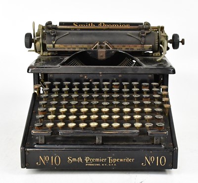 Lot 596 - SMITH PREMIER; a No.10 vintage typewriter,...
