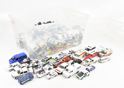 Lot 620 - A large collection of diecast and other police...