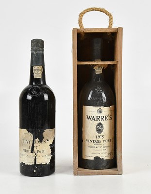 Lot 392 - PORT; two bottles including Taylor's 1977...