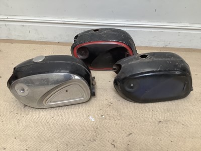 Lot 2012 - Three classic Honda fuel tanks (3).