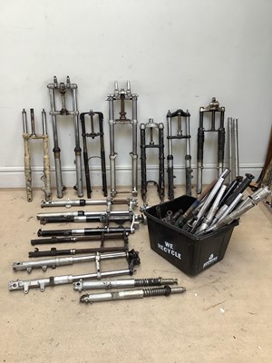 Lot 2016 - A large collection of motorcycle shock...