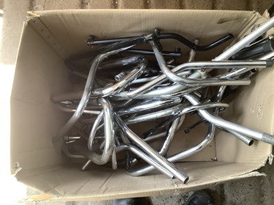 Lot 2024 - A collection of motorcycle handle bars.