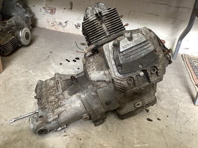 Lot 2035 - A Moto Guzzi V35 engine.