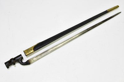 Lot 693 - A British 1876 pattern socket bayonet for the...