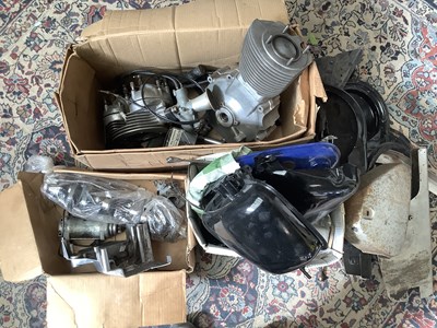 Lot 2038 - A Matchless G3L engine and associated parts.
