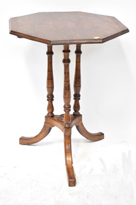 Lot 29 - A mahogany octagonal occasional table, with...