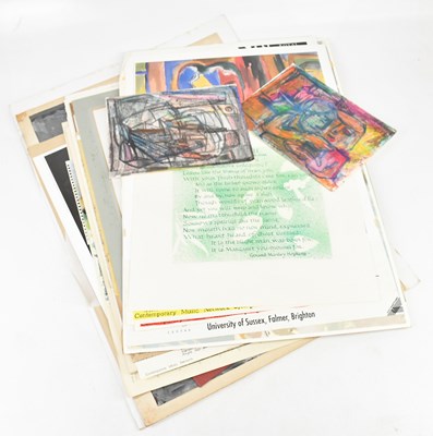 Lot 557 - A collection of prints, pastels, posters and...