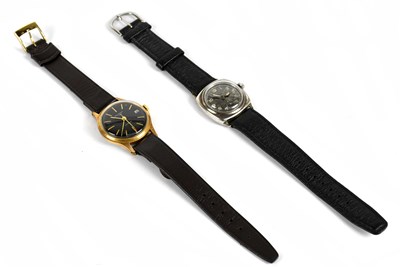 Lot 1722 - A 1940s silver wristwatch, possibly Benson, of...