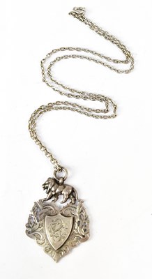 Lot 1164 - A hallmarked silver pocket watch fob, with...