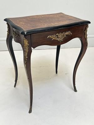 Lot 1133 - A 19th century French walnut single drawer...