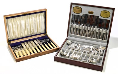 Lot 2019 - VINERS LTD; a canteen of silver plated cutlery...