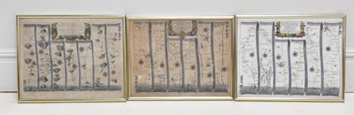 Lot 2580 - Three original road maps including Bristol to...