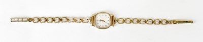 Lot 1167 - OMEGA; a 9ct yellow gold cocktail watch, the...