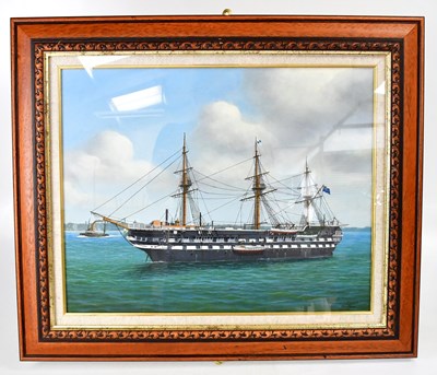Lot 319 - DENNIS GREEN (1942-2024); oil on board, 'HMS...