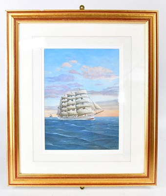 Lot 316 - DENNIS GREEN (1942-2024); gouache, 'Lawhill...
