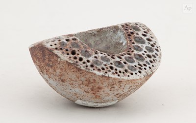 Lot 18 - ALAN WALLWORK (1931-2019); a stoneware wedge...