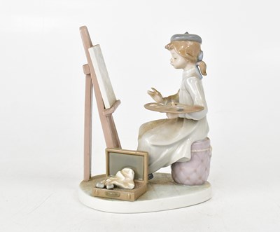 Lot 165 - LLADRÓ; a porcelain figure, 'Young Painter',...