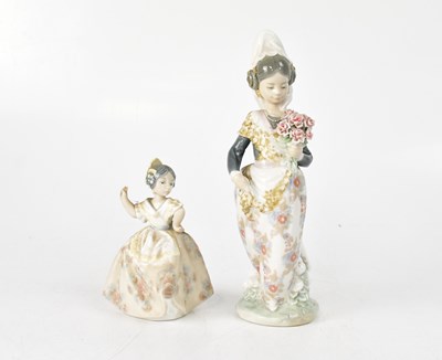 Lot 163 - LLADRÓ; two figures comprising 'Valencian Girl...