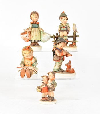 Lot 172 - Five Hummel Gobel figures of children, height...