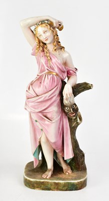 Lot 173 - A 19th century porcelain figure of a Classical...