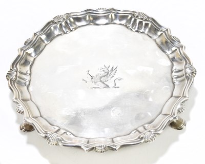 Lot 2134 - JOHN TUITE; a George II hallmarked silver...