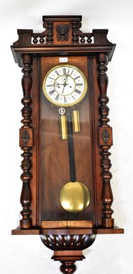 Lot 157 - A late 19th/early 20th century walnut cased...
