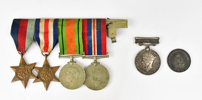 Lot 453 - A WWII British medal group comprising the...